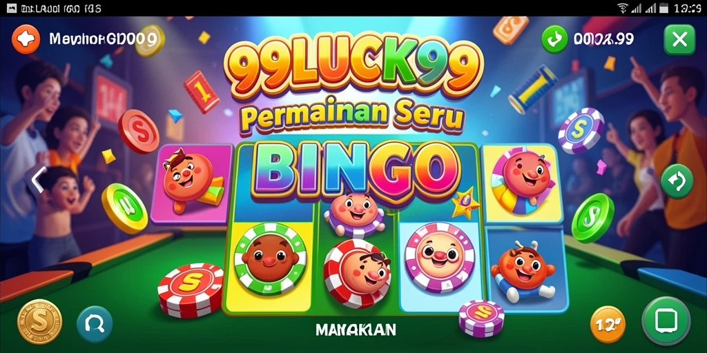 Tampilan gameplay Bingo yang mendebarkan di 99LUCK99.