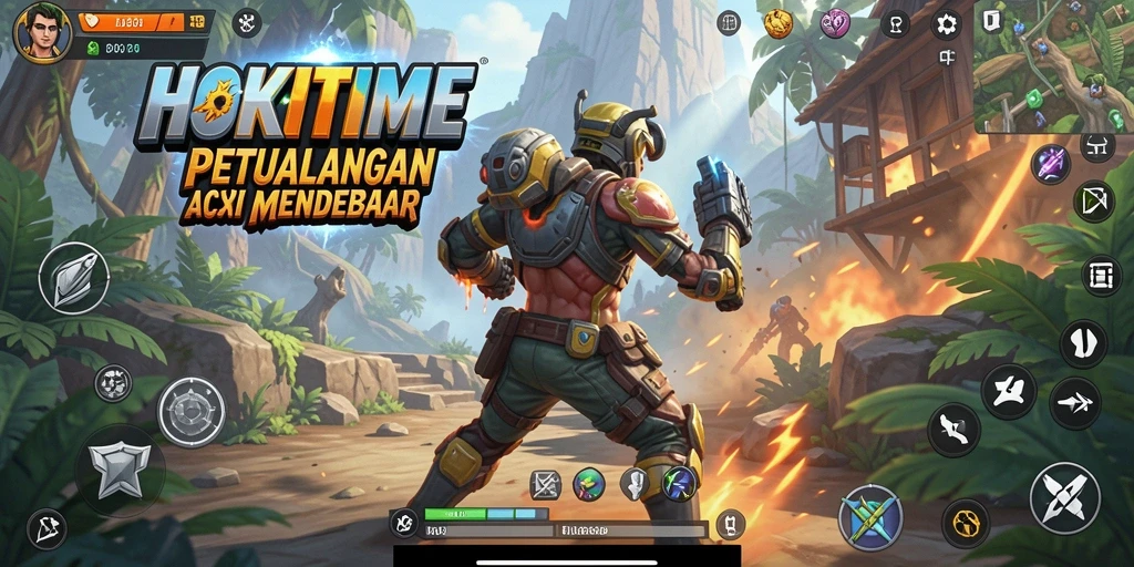 Tampilan gameplay HOKITIME dengan aksi menegangkan.