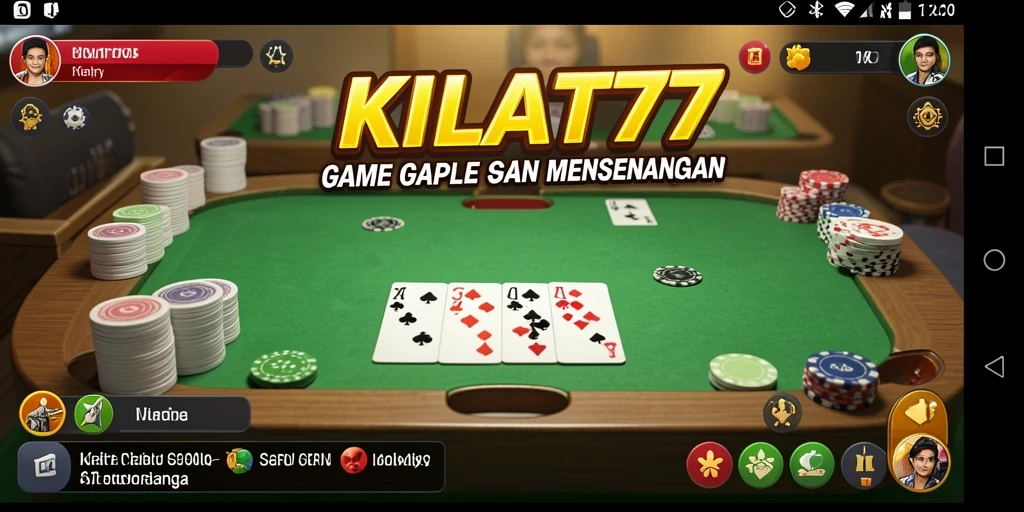 Tampilan screenshot KILAT77 yang menunjukkan permainan Gaple yang seru.