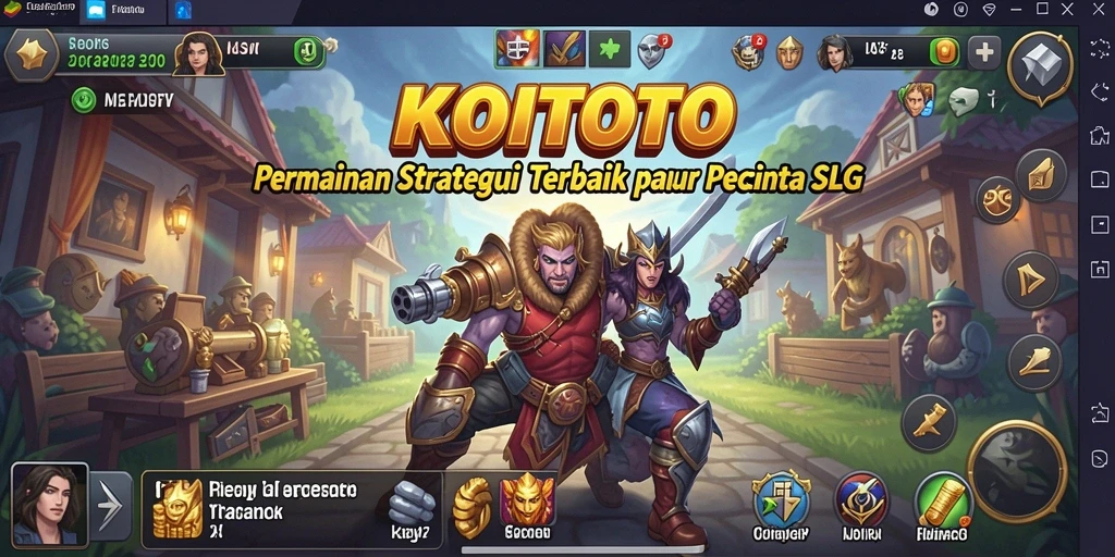 Tampilan gameplay menawan dari KOITOTO dengan strategi yang mendalam.