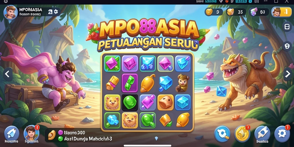Tampilan gameplay seru dari MPO88ASIA dengan warna-warna cerah.