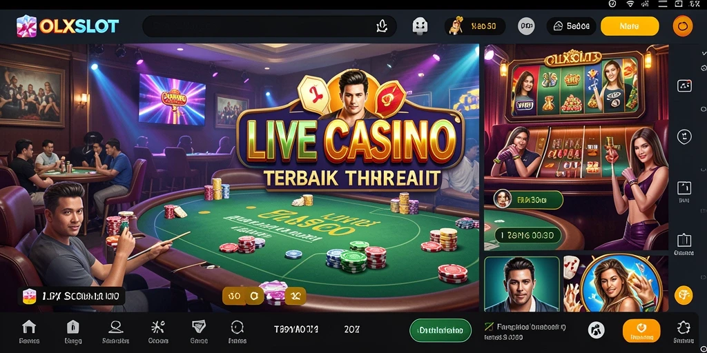 Screenshot gameplay Live Casino OLXSLOT yang menarik dan interaktif.