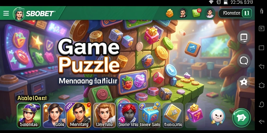 Gameplay SBOBET yang menarik dengan teka-teki penuh warna.